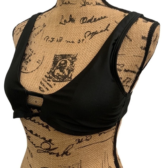 Time‎ & Tru Black Bikini Top Separate Size XL (16-18) - Picture 4 of 6